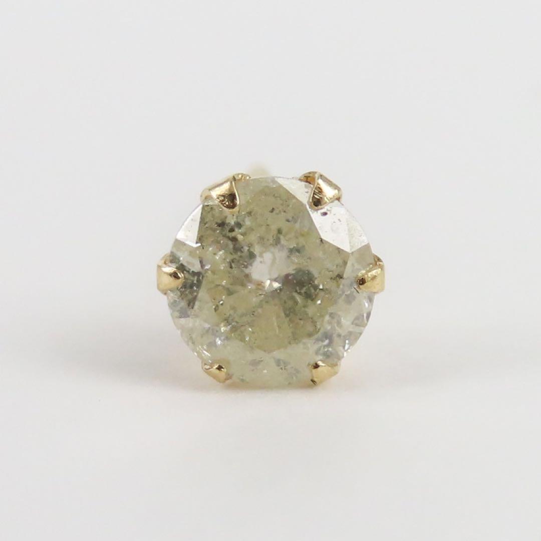 武*ち様 K18YG ダイヤモンド0.3ct 片耳ピアス　一粒ピアス　新品　レア