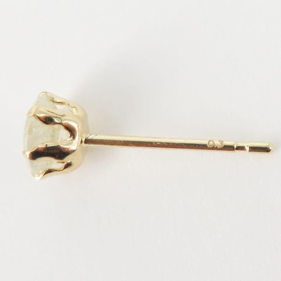 武*ち様 K18YG ダイヤモンド0.3ct 片耳ピアス　一粒ピアス　新品　レア