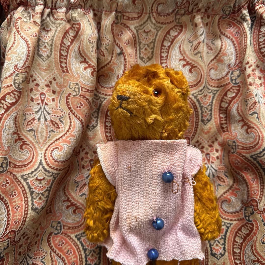 ドイツアンティークベア　ワンピース付き　テディベア　ドイツヴィンテージベア