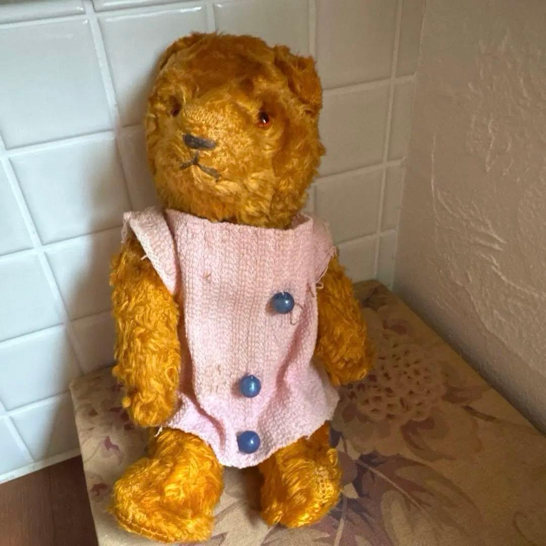 ドイツアンティークベア　ワンピース付き　テディベア　ドイツヴィンテージベア