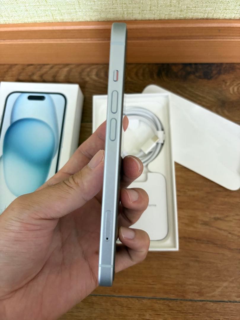 iPhone15 128GB ブルー 純正バッテリー89%