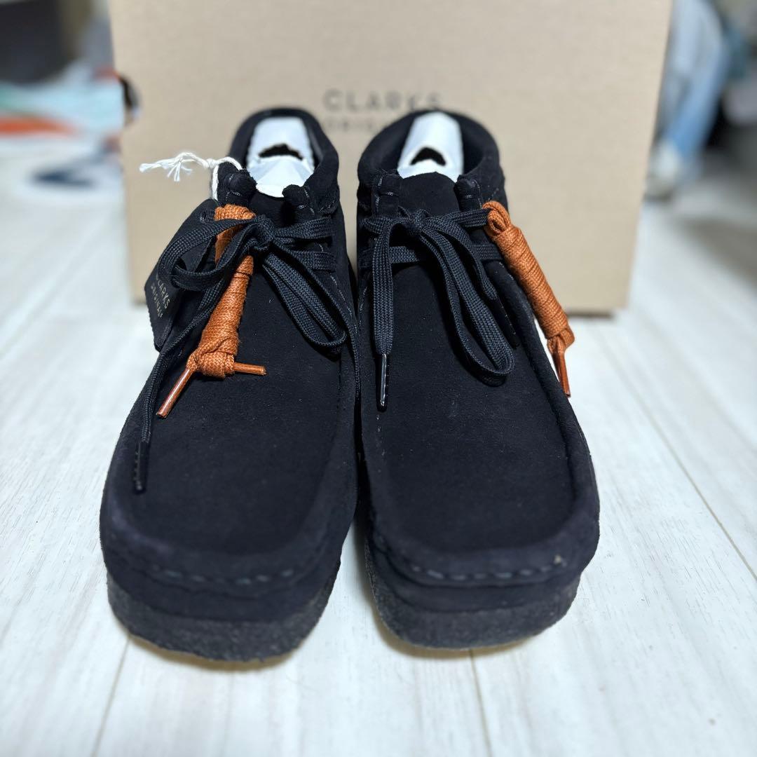 CLARKS クラークス ワラビー ブラック モカシン デザートUK6.5