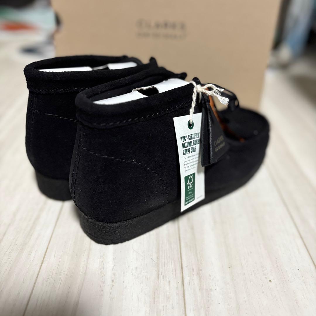 CLARKS クラークス ワラビー ブラック モカシン デザートUK6.5