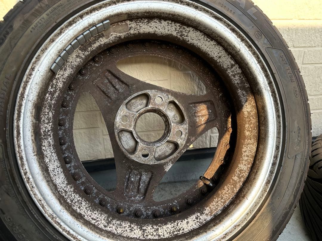 ADVAN oni 15インチ 7.5j+5 ケンダ 195/55r15 タイヤ