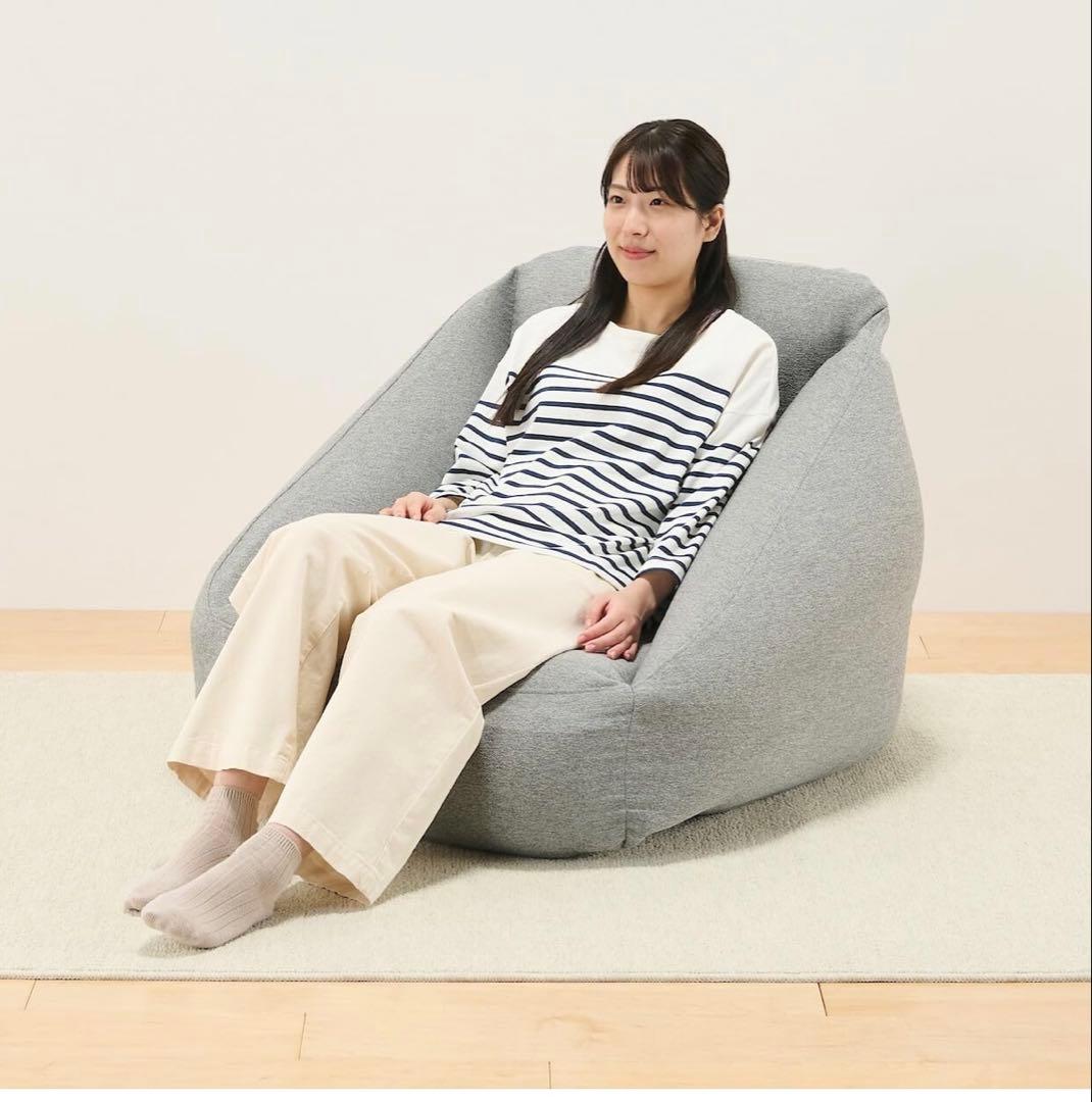 無印良品　新品未使用　空気でできたソファ　グレー