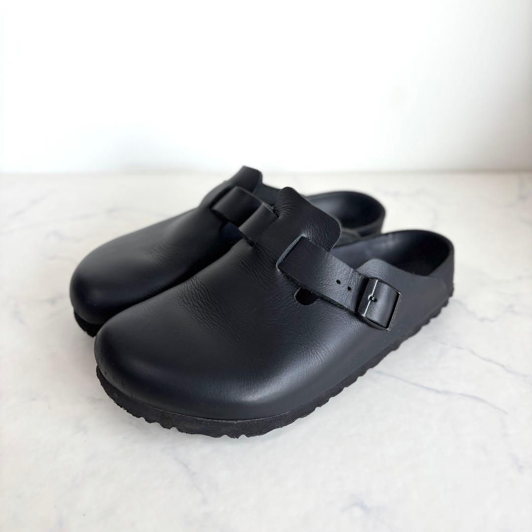 ビルケンシュトック 39 ボストン エクスクイジット レザー ブラック