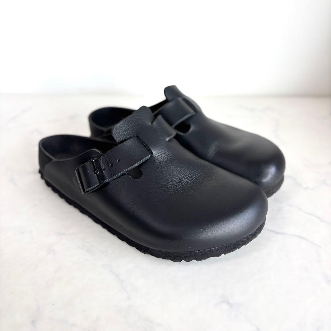 ビルケンシュトック 39 ボストン エクスクイジット レザー ブラック