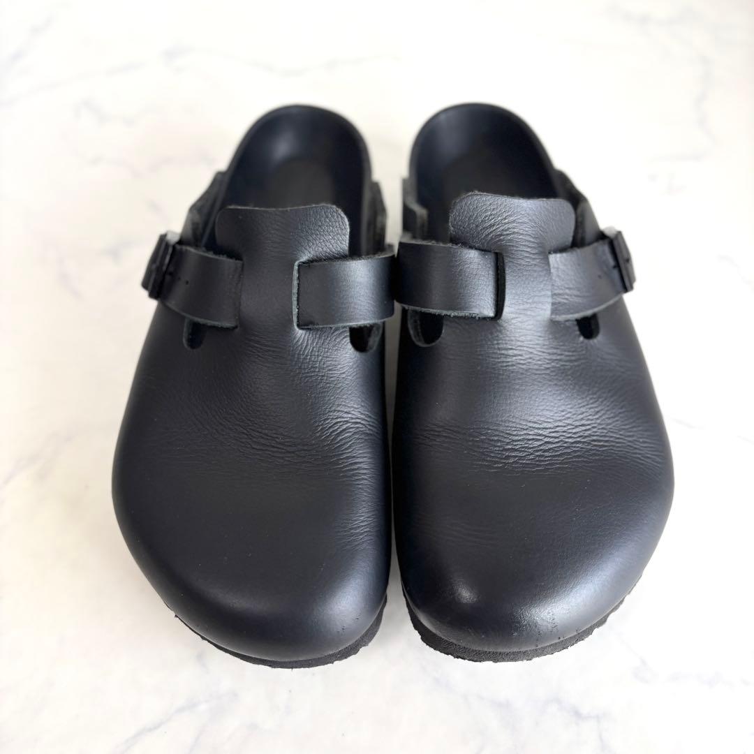 ビルケンシュトック 39 ボストン エクスクイジット レザー ブラック