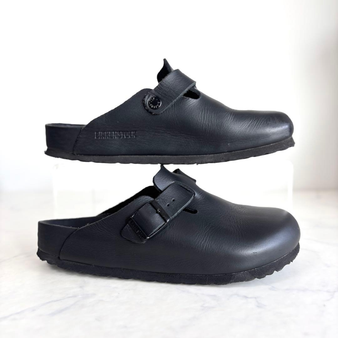 ビルケンシュトック 39 ボストン エクスクイジット レザー ブラック