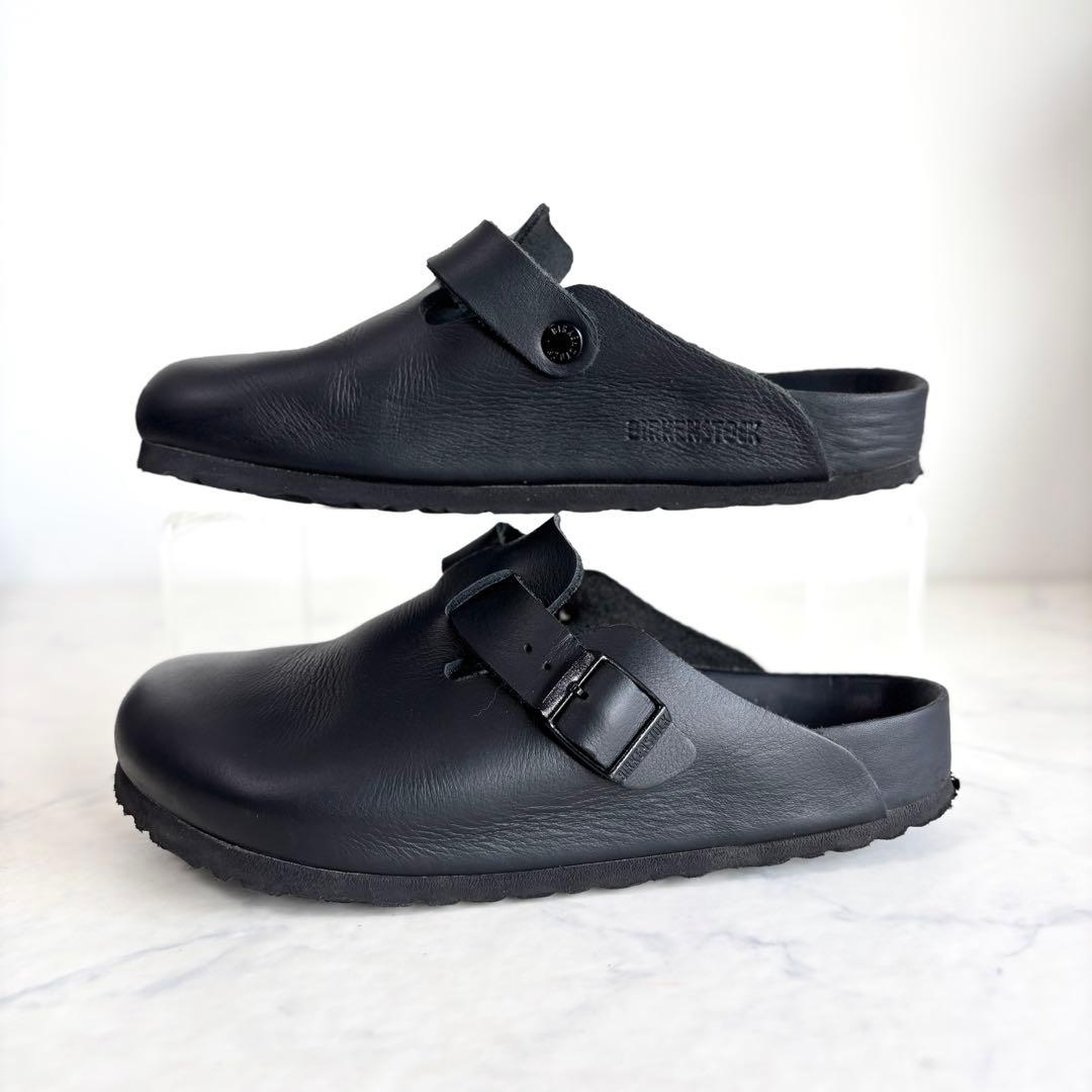 ビルケンシュトック 39 ボストン エクスクイジット レザー ブラック
