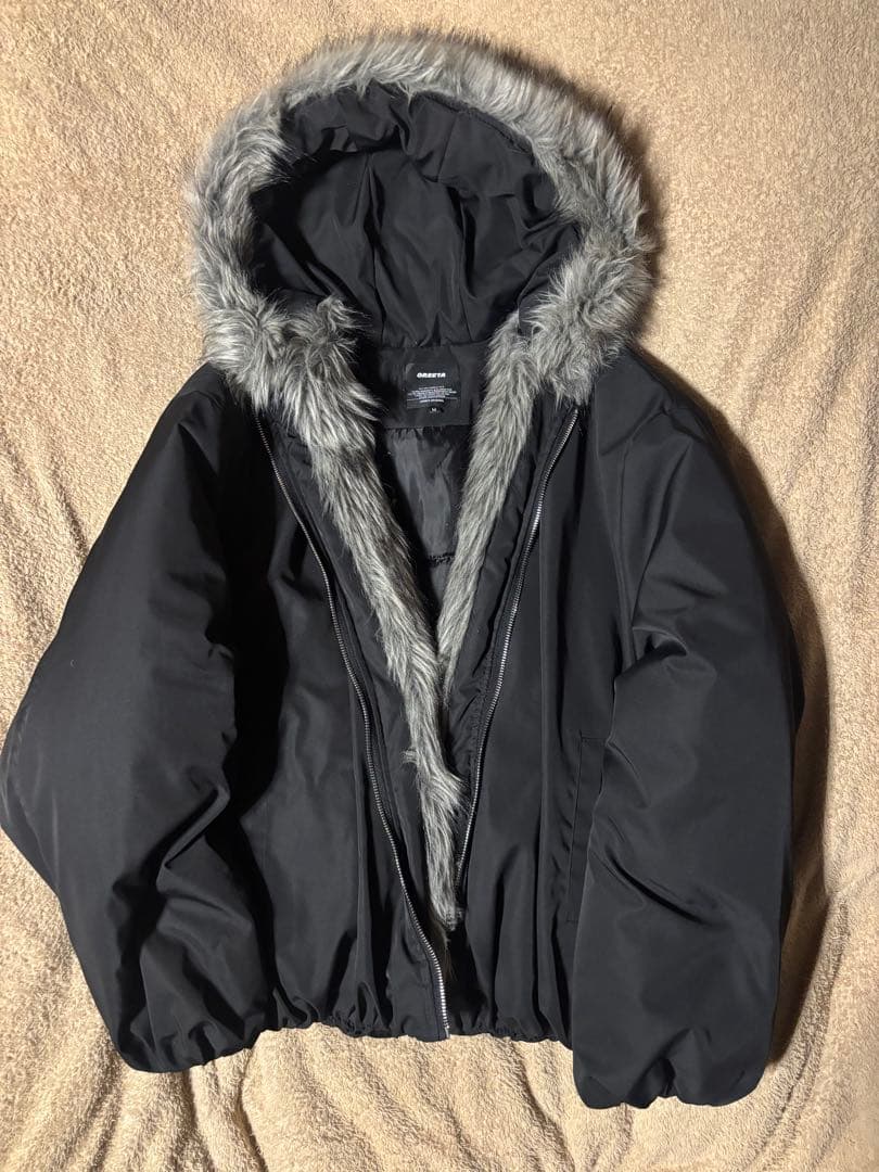 【希少美品】 短丈AOC Fur MA-1 Down Opium Y2K