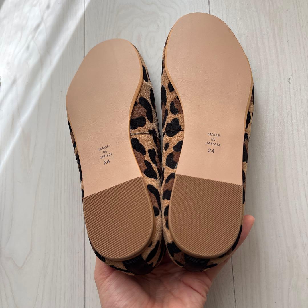 SOLBE IENA bonitas ヒョウ柄 フラットシューズ 24cm