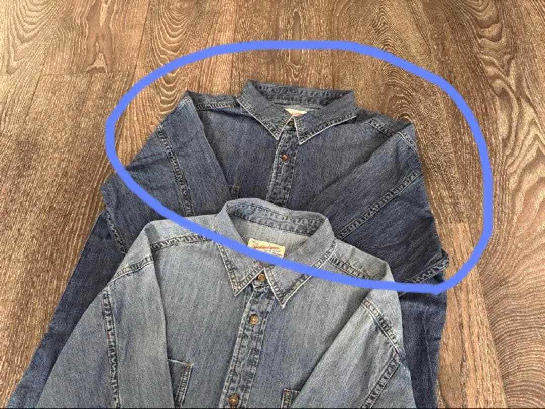 ささみ 新品未使用タグ付きSpick & Spanライトオンスデニムシャツ