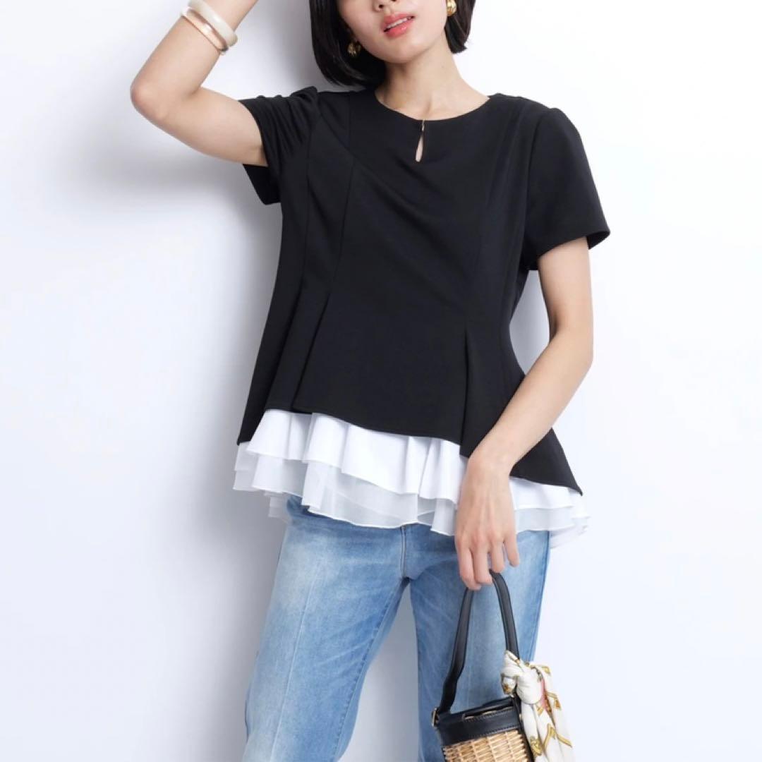 JUSGLITTY レイヤードカットチュニック