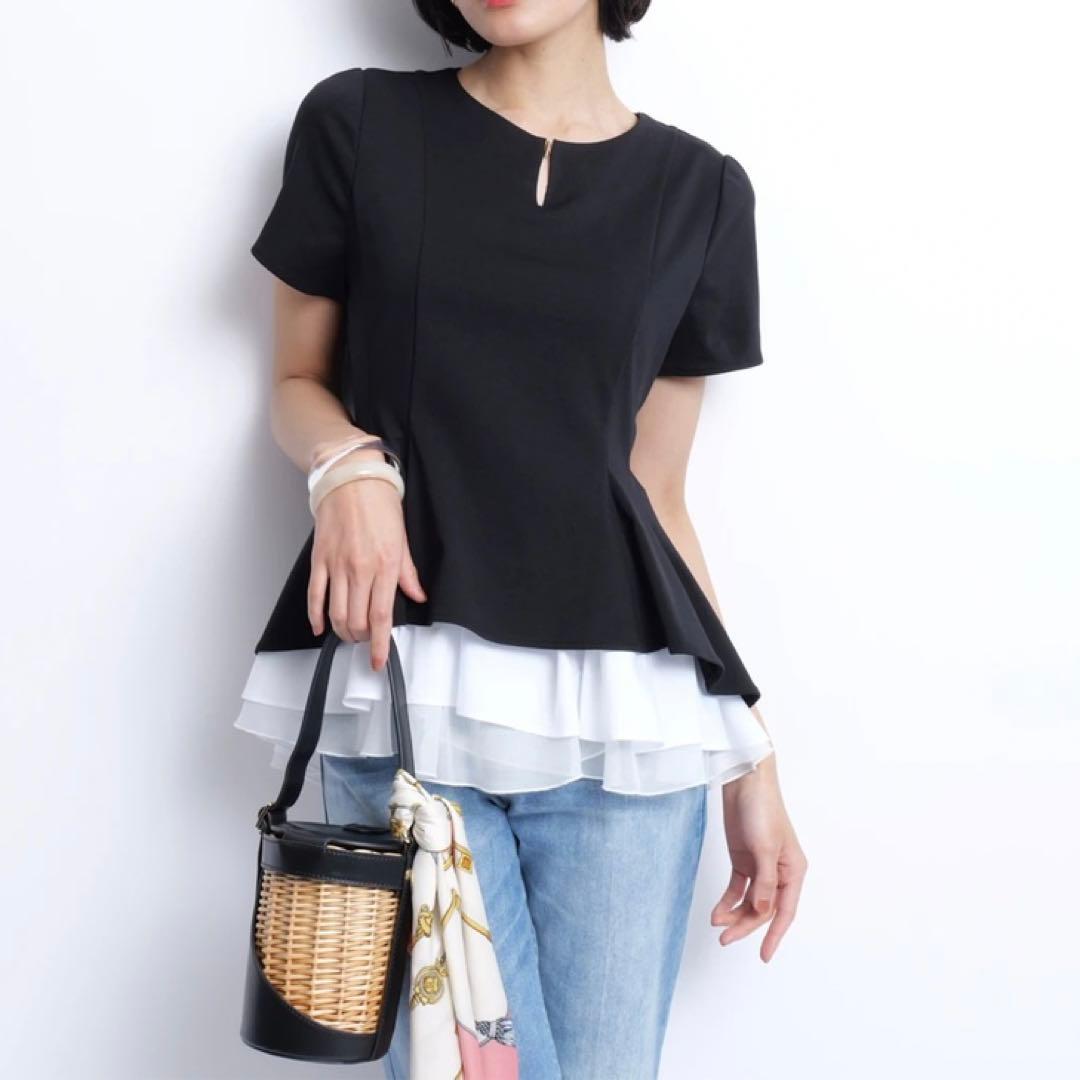 JUSGLITTY レイヤードカットチュニック