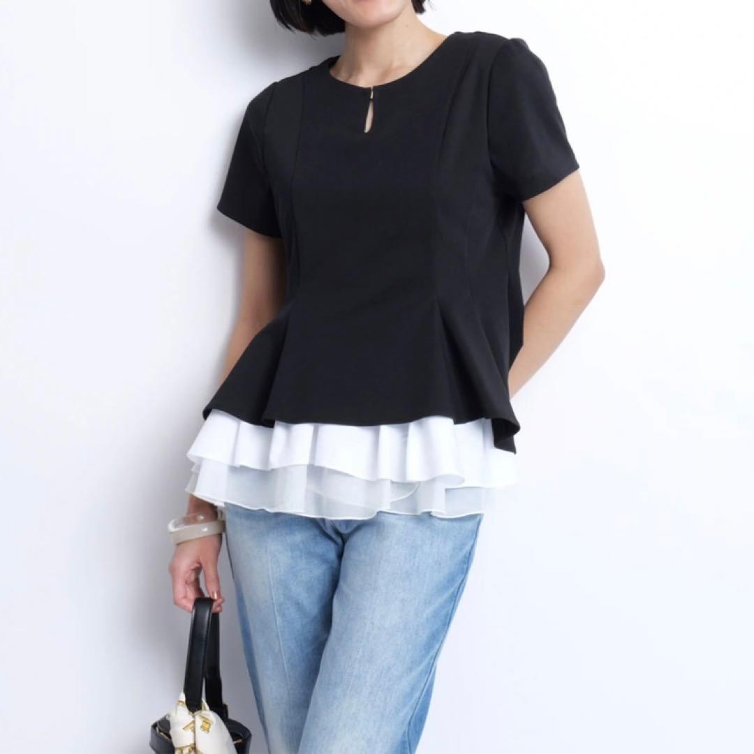 JUSGLITTY レイヤードカットチュニック