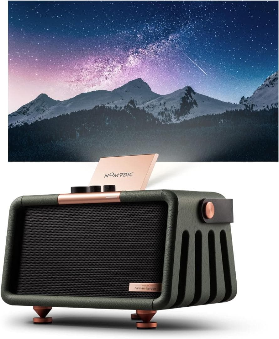 NOMVDIC X300 ポータブルプロジェクター/スピーカー グリーン