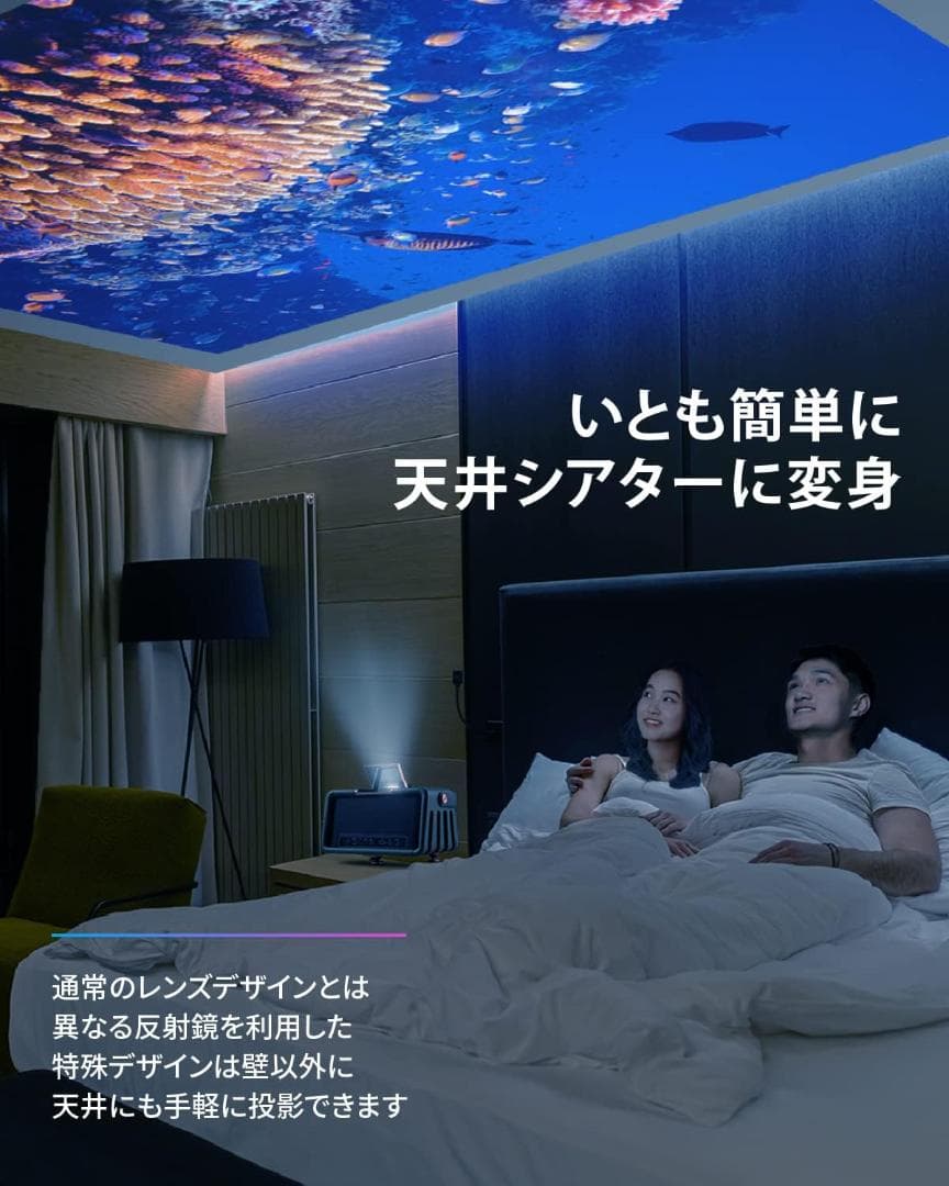 NOMVDIC X300 ポータブルプロジェクター/スピーカー グリーン