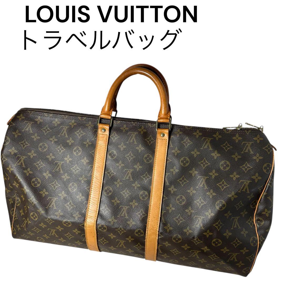 美品 ルイヴィトン キーポル 55 M41424 レザー トラベルバッグ 旅行