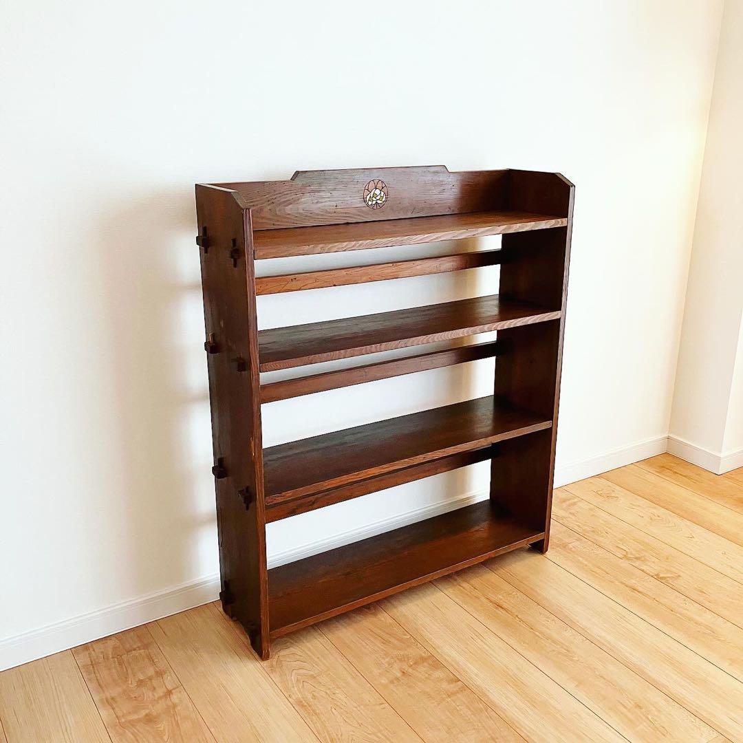 ブックシェルフ　本棚　古家具　古道具　ブロカント　蚤の市　レトロインテリア雑貨