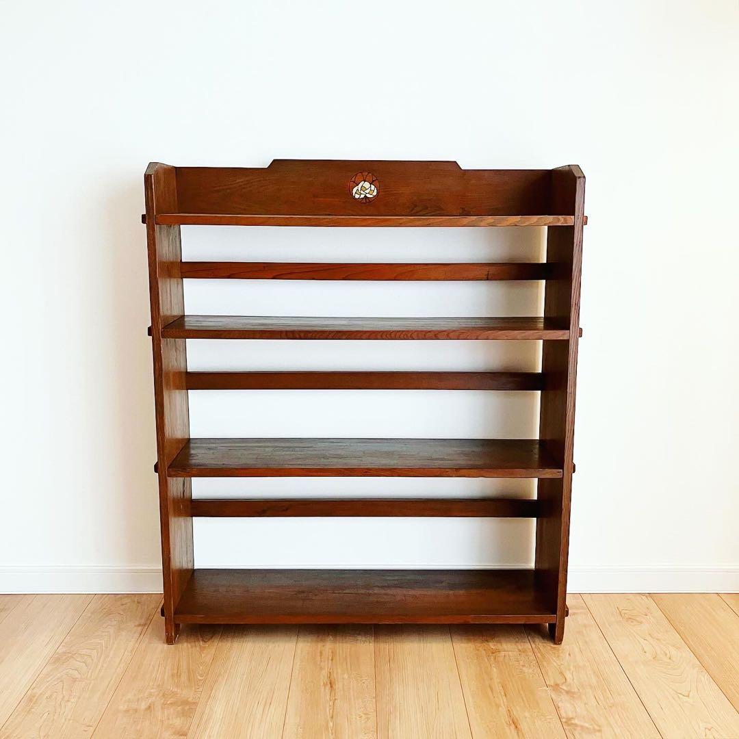 ブックシェルフ　本棚　古家具　古道具　ブロカント　蚤の市　レトロインテリア雑貨