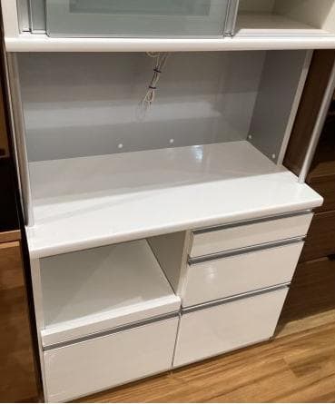 【送料込】松田家具　食器棚レンジボード