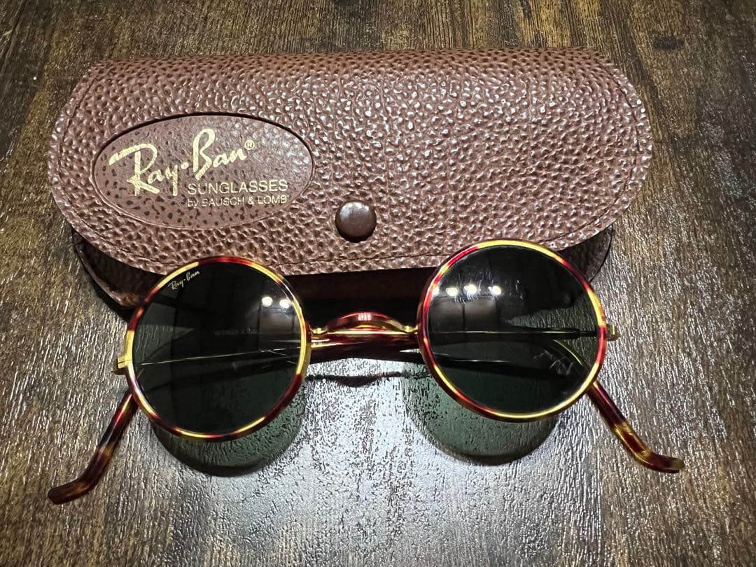 週末値下げ激レアVINTAGEレイバンボシュロム製シャイアンラウンド付属品あり