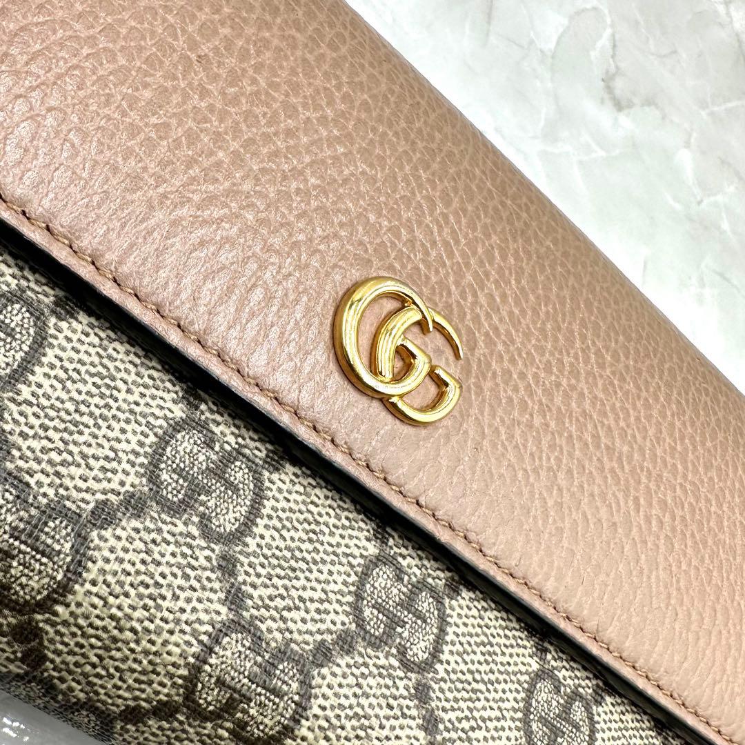 グッチ コンチネンタルウォレット GGマーモント 二つ折り 長財布 456116