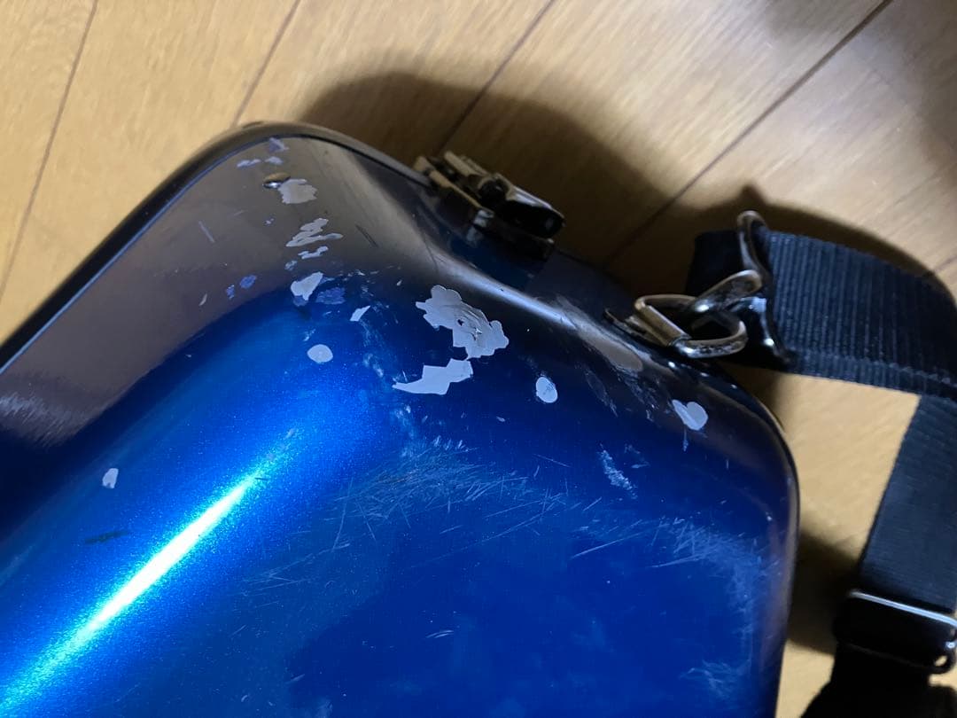 C.C.シャイニー ケース フレンチホルン ケース　ハードシェル ブルー