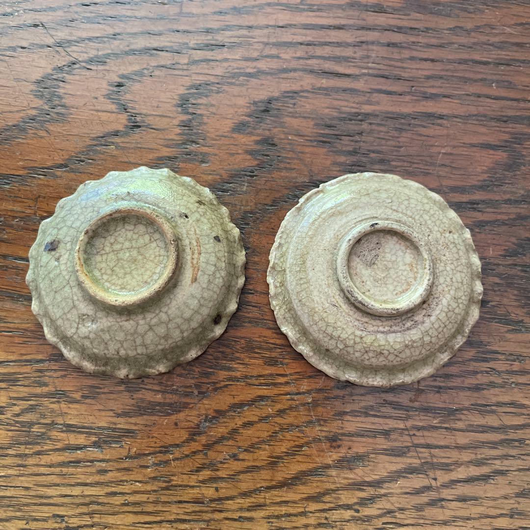 アンティーク　御深井焼　豆皿　2つセット