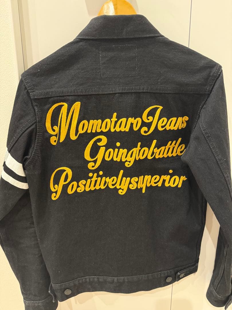 桃太郎デニム　MOMOTARO ブラックデニムジャケット