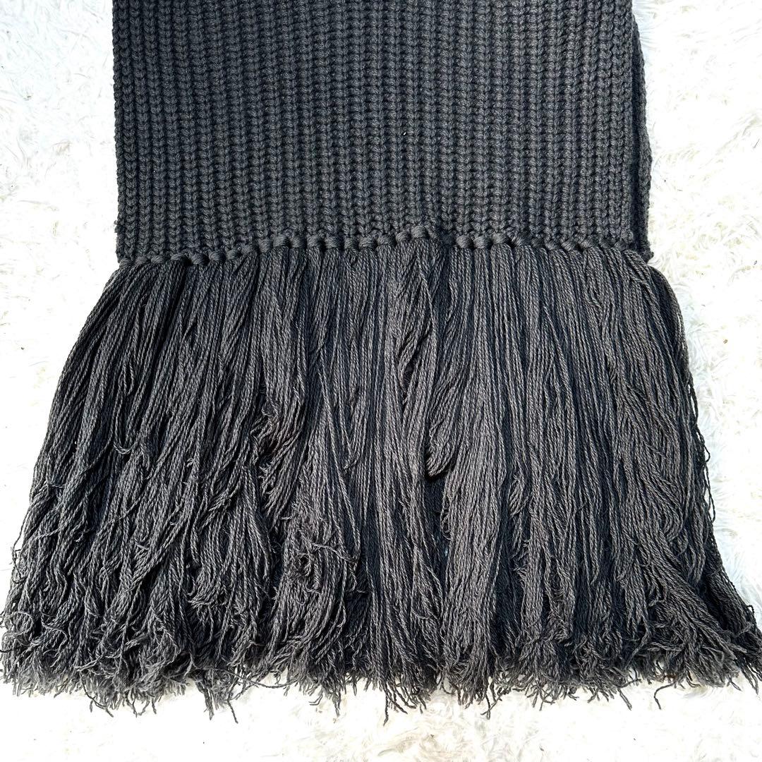 HYKE ハイク フリンジニットベスト ケープ　オリーブ