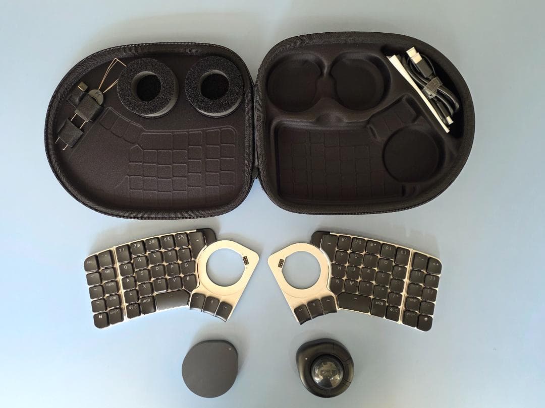 Naya Create 無線 分割 キーボード、本体・Track・Touch