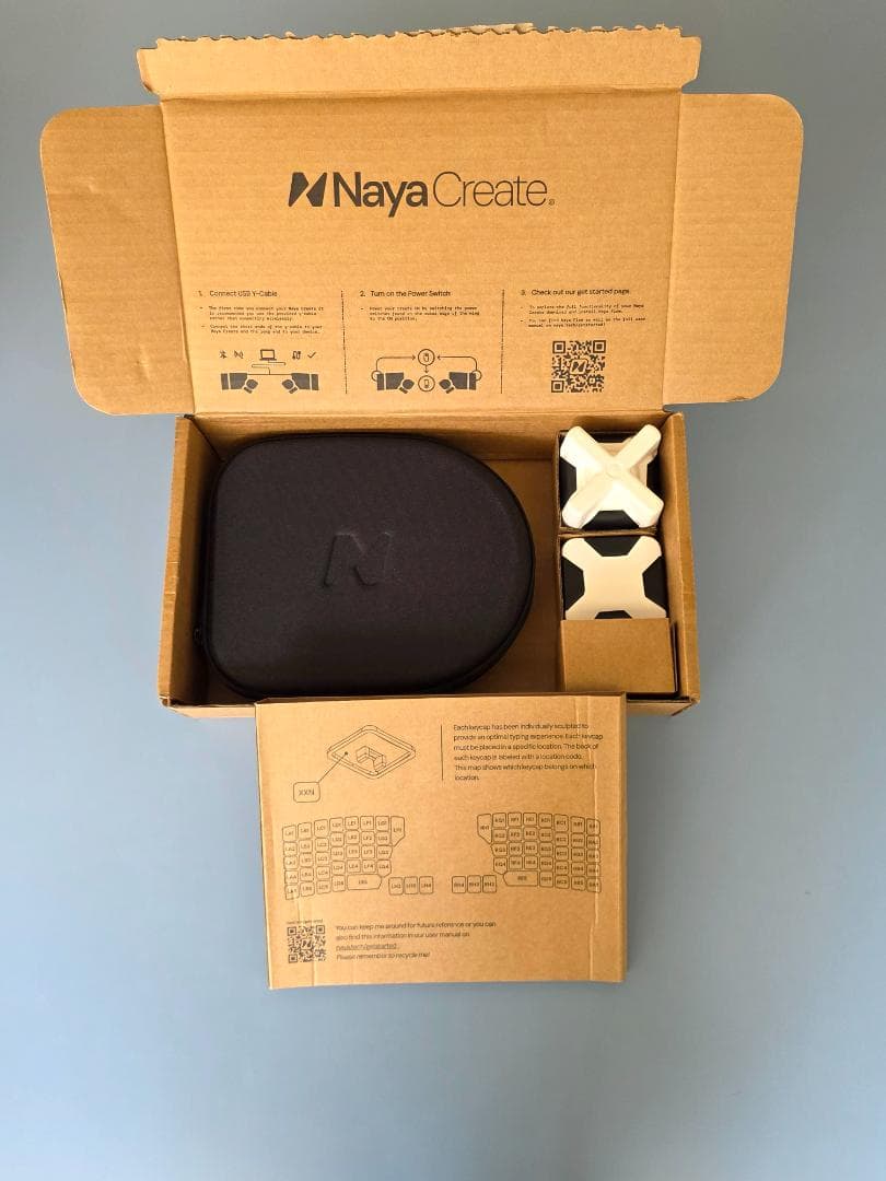 Naya Create 無線 分割 キーボード、本体・Track・Touch