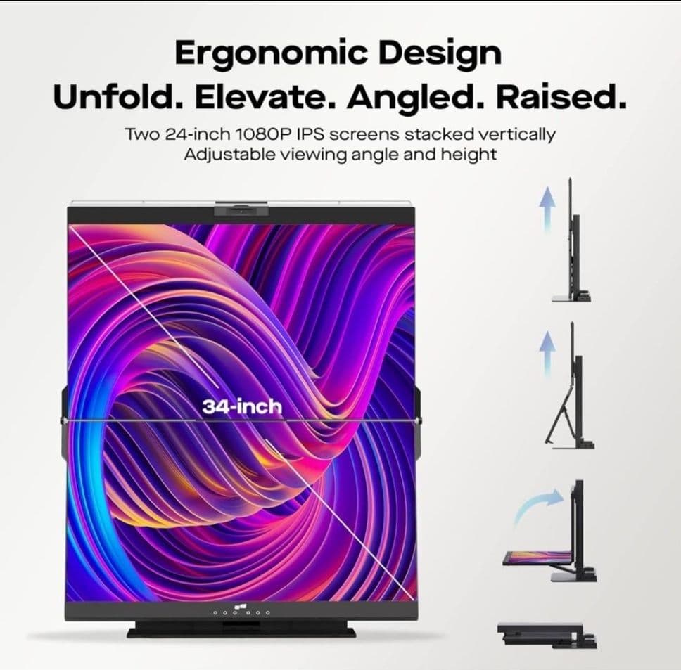 Geminos 24インチデュアルモニター