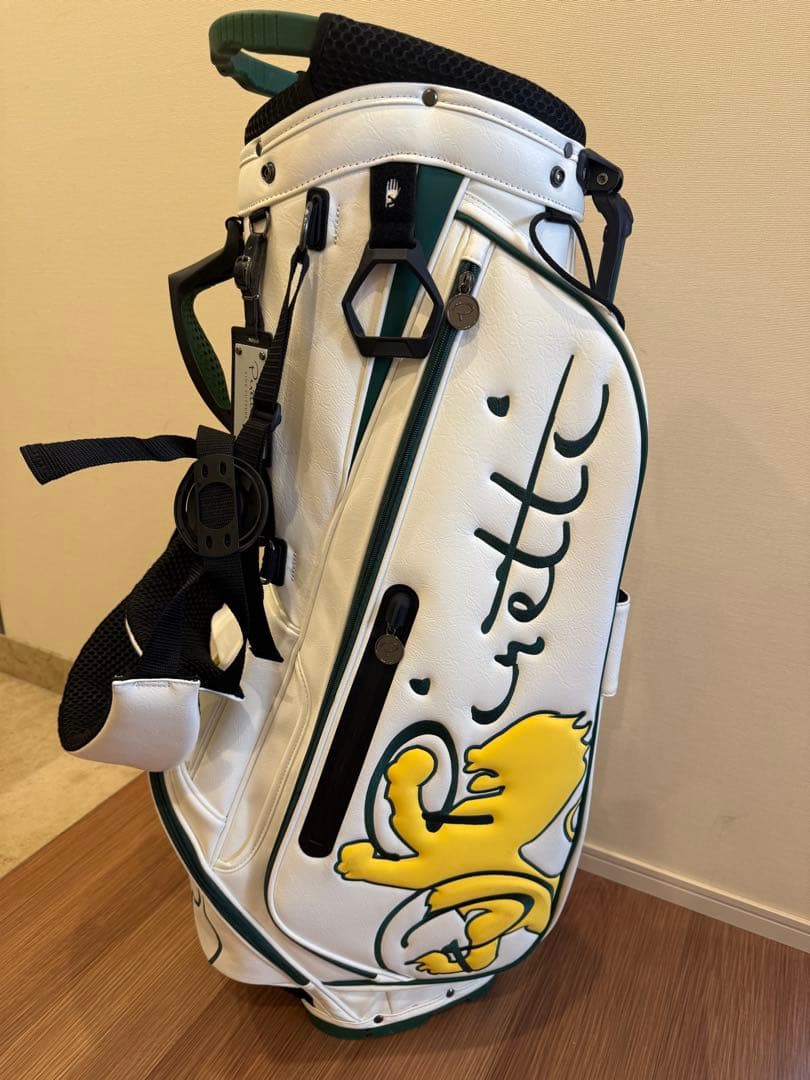 Piretti キャディバッグ ホワイト/グリーン