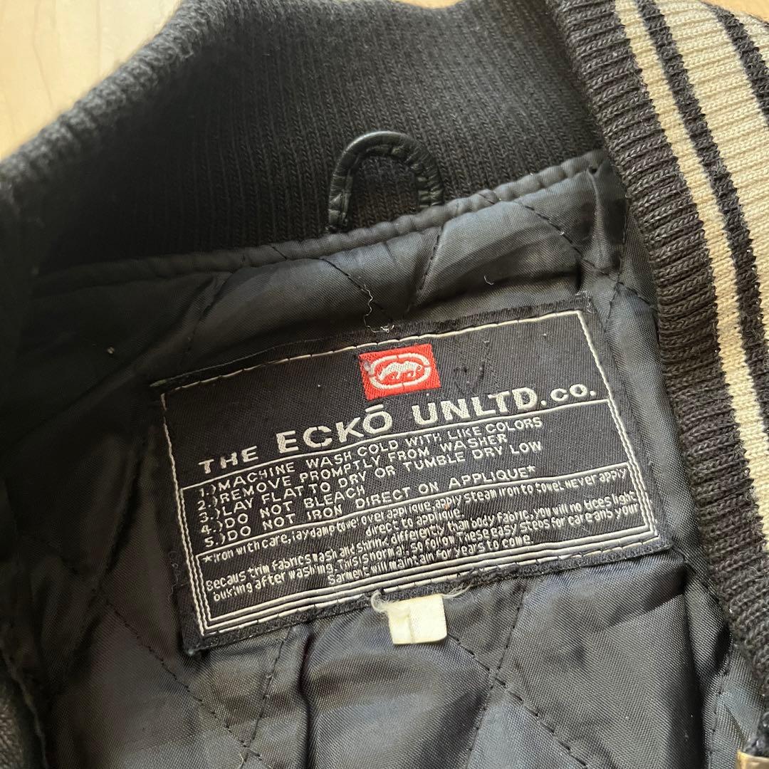 ぼ*ー様 90s ECKO UNLTD　レザー スタジャン ラムレザー