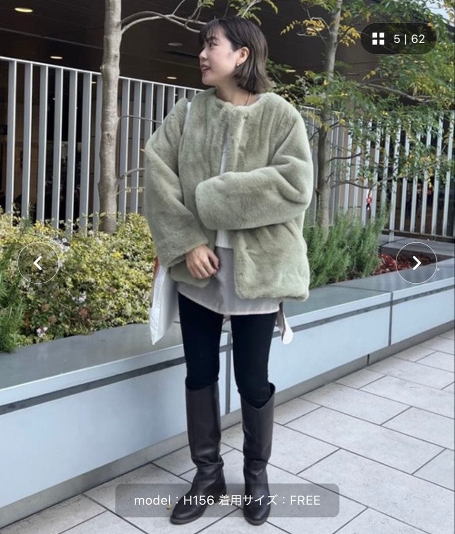 SHENERY 2WAYフェイクファーコート