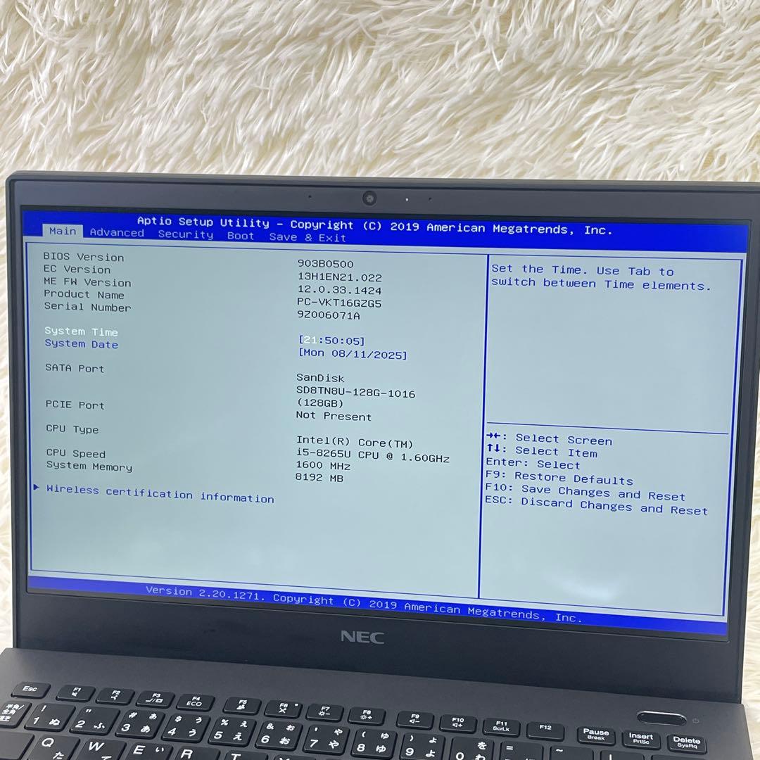 ③NEC versaPro VKT16GZG Windows11 i5-8世代