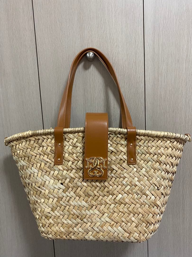 SNIDEL スナイデル　／ コットンショルダーブレードトートバッグ　ブラウン