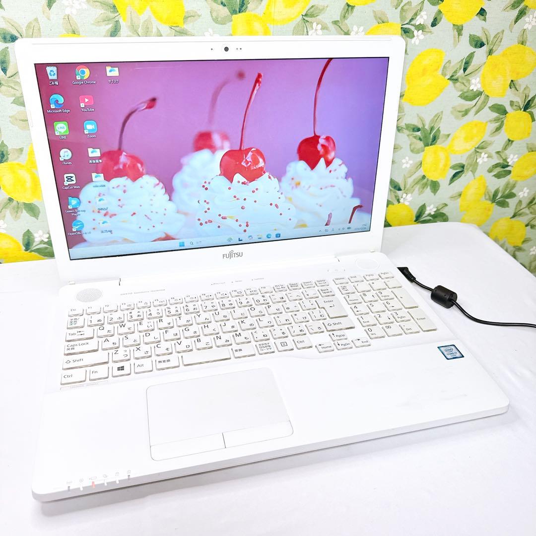 必見❤️大人気ホワイトノートパソコン❤️Windows11❤️事務作業やネットなど❤️