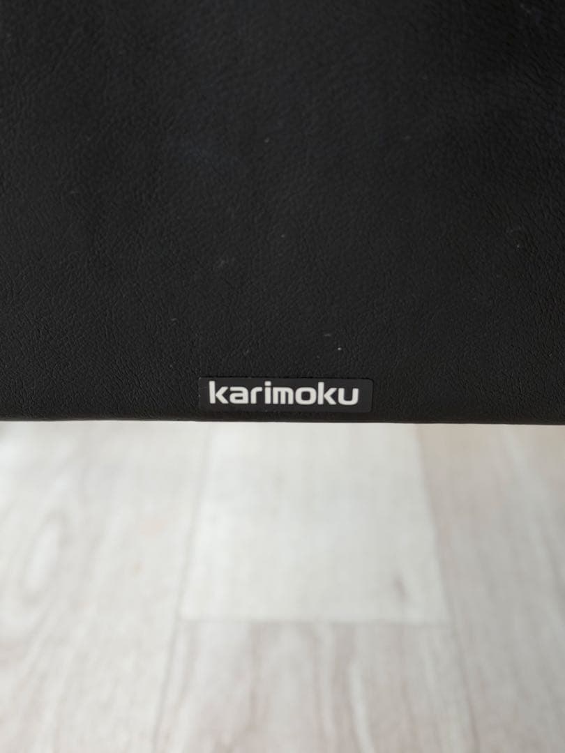 ②カリモク Kチェア 1Pソファ WS1180BW レトロ 1人掛けソファ