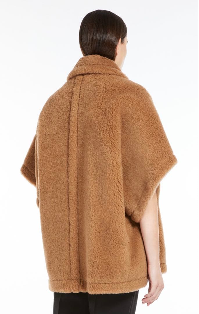 マックスマーラ　テディケープ　キャメル　美品　フリーサイズ