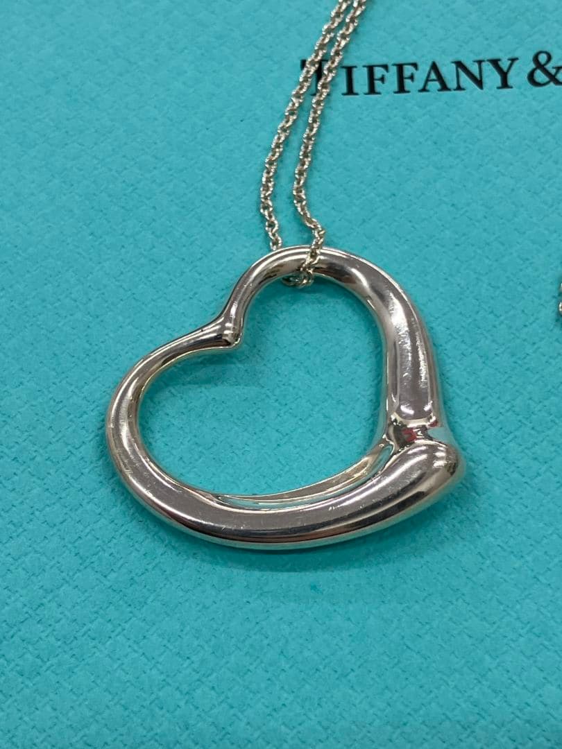【ティファニー　オープンハートネックレス　XLサイズ】