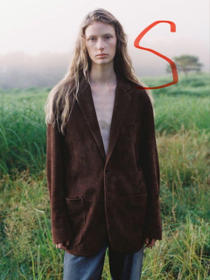 LIDNM Goat Suede Tailored Jacket Sサイズ