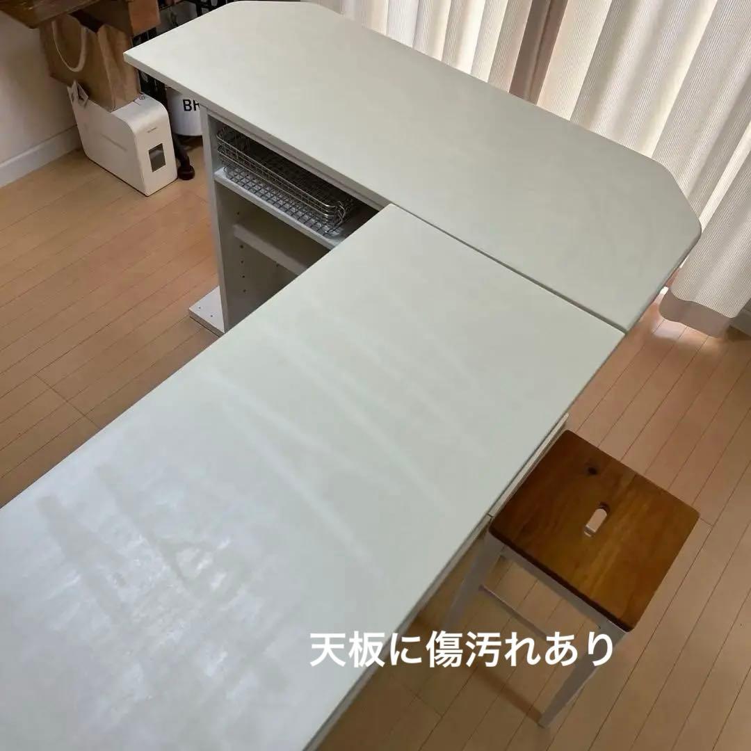 【バードさま専用】⭐️マツダ家具　L字カウンター　バーカウンター　シンプル　①