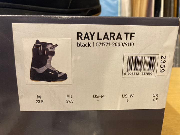 スノーボード DEELUX19-20 RAY LARA TF BLACK 23.5cm