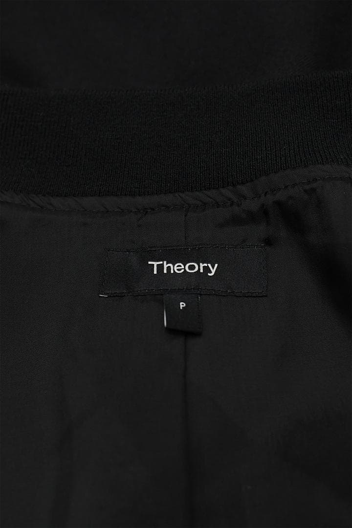 T310/美品 THEORY スリークサキソニー ブルゾン ジャケット P 黒