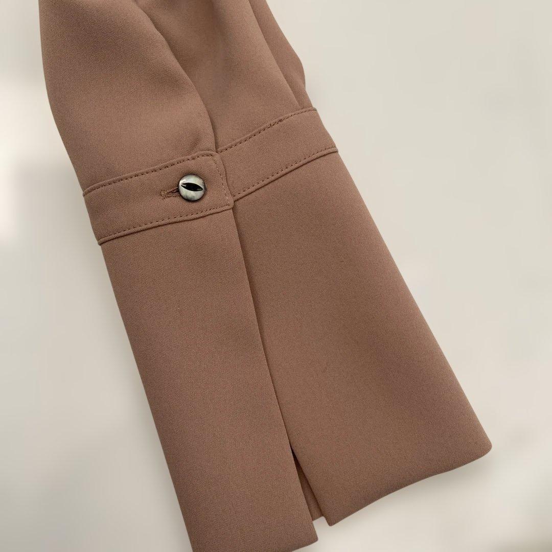 アドーア　ライトジョーゼットボウタイブラウス　38