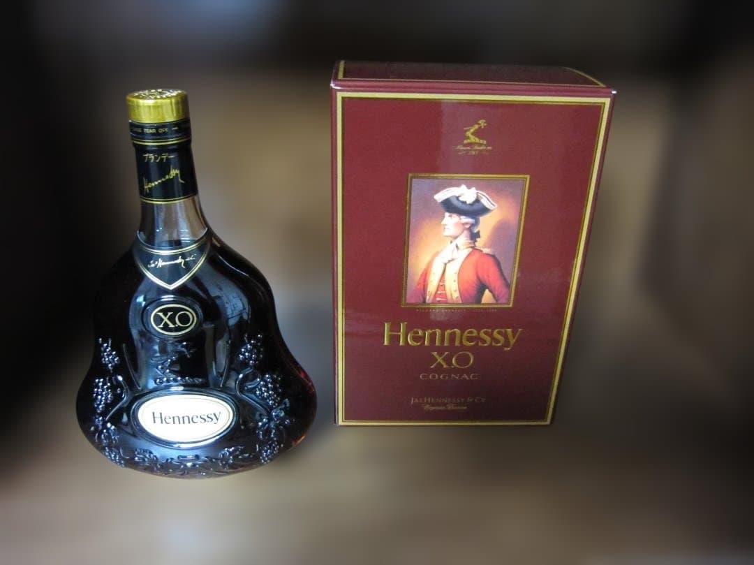 Hennessy ヘネシー コニャック XO クリアボトル 金キャップ 箱付